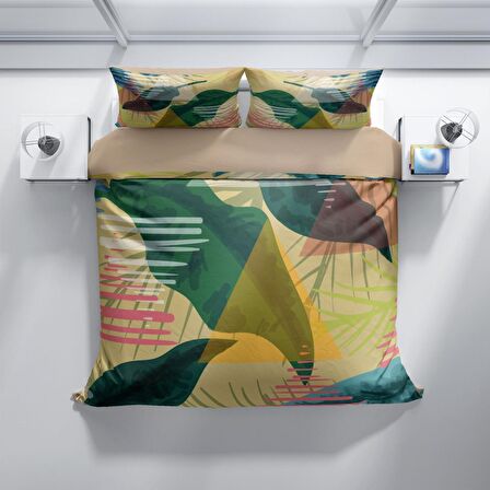 Cattleya Relaxing 3D Temalı Pamuk Saten Çift Kişilik Nevresim Takımı