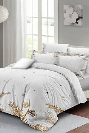 Çift Kişilik %100 Pamuk Nevresim Takımı Sık Dokuma Soft Touch