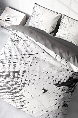 Nevresim Takımı %100 Doğal Pamuk Çift Kişilik 3d Digital Lux Marble