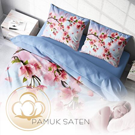 Monohome Yeni Bahar 3D Temalı Pamuk Saten Çift Kişilik Nevresim Takımı