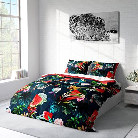 Monohome Watermelon 3D Temalı Pamuk Saten Çift Kişilik Nevresim Takımı