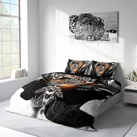 Monohome Dream Feather Rüya Kapanlı Pamuk Saten Çift Kişilik Nevresim Takımı