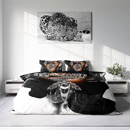 Monohome Dream Feather Rüya Kapanlı Pamuk Saten Çift Kişilik Nevresim Takımı