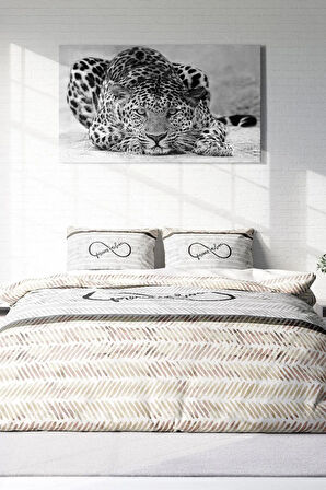 Nevresim Takımı %100 Doğal Pamuk Çift Kişilik 3d Digital Infinity