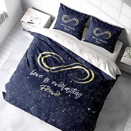 Monohome Love İs Everything Aşk Temalı Pamuk Saten Çift Kişilik Nevresim Takımı