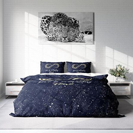 Monohome Love İs Everything Aşk Temalı Pamuk Saten Çift Kişilik Nevresim Takımı