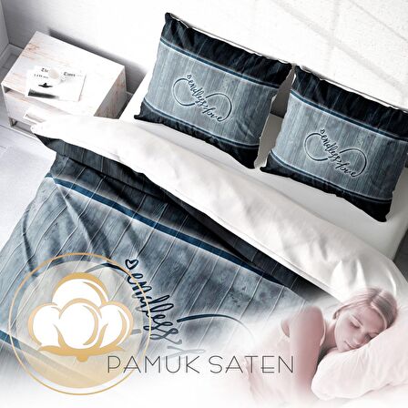 Monohome Endless Love 3D Temalı Pamuk Saten Çift Kişilik Nevresim Takımı