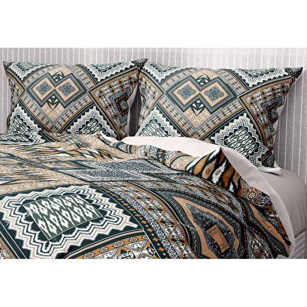 Monohome Premium Luxury Otantik 3D Temalı Pamuk Saten Çift Kişilik Nevresim Takımı