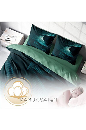 Nevresim Takımı %100 Doğal Pamuk Çift Kişilik 3d Digital Çiçekli Derin Nefti