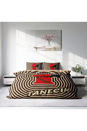 Sevgililer Günü Pamuk Saten Çift Kişilik Nevresim Takımı Birtanem