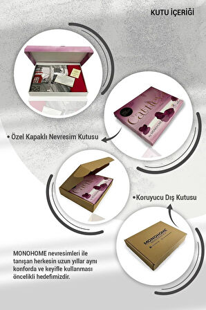 Sevgililer Günü Pamuk Saten Çift Kişilik Nevresim Takımı Birtanem