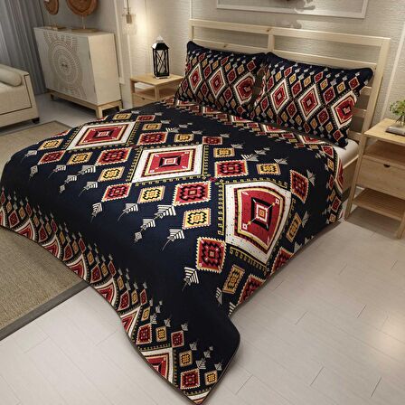 MonoHome Pike Takımı Jakar Dokuma Pamuklu 3D Dijital Baskı Ethnic Geometric