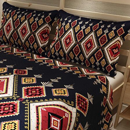 MonoHome Pike Takımı Jakar Dokuma Pamuklu 3D Dijital Baskı Ethnic Geometric