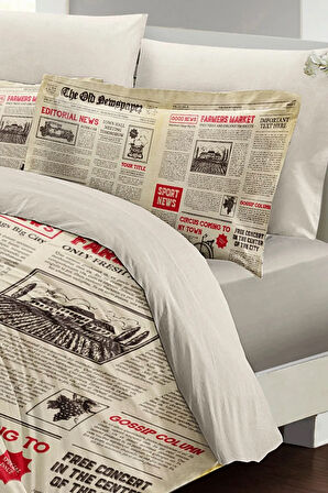 Advert 3d Pamuk Saten %100 Pamuk Çift Kişilik Nevresim Takımı