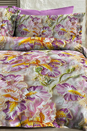 Çift Kişilik Nevresim 5D Tasarım %100 Pamuk Oeko-tex®Sertifikalı Özel Dokuma Embroidery Dreams