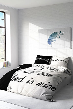 Lastikli Çarşaflı %100 Pamuk Saten Çift Kişilik Nevresim Takımı My Bed