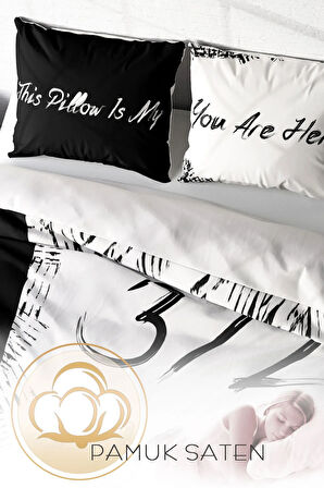 Lastikli Çarşaflı %100 Pamuk Saten Çift Kişilik Nevresim Takımı My Bed