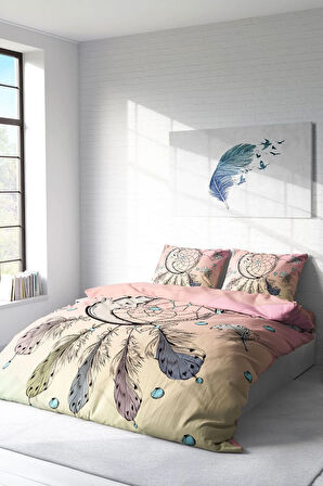 Lastikli Çarşaflı %100 Pamuk Saten Çift Kişilik Nevresim Takımı Sleep Trap