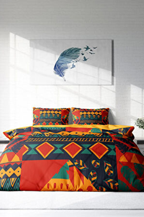 Lastikli Çarşaflı %100 Pamuk Saten Çift Kişilik Nevresim Takımı Avaiyo