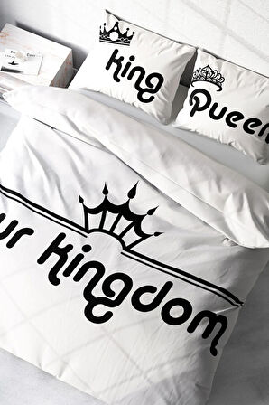 Nevresim Takımı %100 Doğal Pamuk Çift Kişilik 3d Digital Kingdom Room