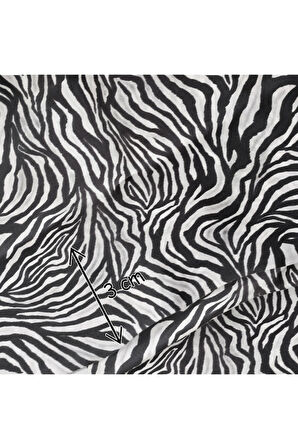 İpek Saten Yastık Kılıfı 2 Adet 50x70cm 2 Adet Saten Tokalı Zebra