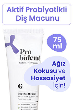 Probident Aktif Probiyotik Diş Macunu Üzüm Çekirdeği Özüt Ilaveli Diş Ve Diş Etleri Için Antioksidan Grape Seed