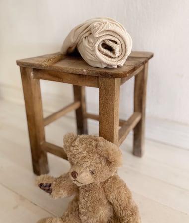Naturaborn Gots Organik Sertifikalı Bebek Örme Latikli Çarşaf