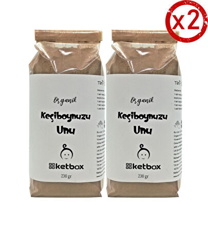 Katkısız Doğal Organik Keçiboynuzu Unu +8 Ay 460gr (230gr*2 Paket)