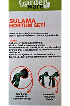 Ware Pratik Makaralı Sulama Hortum Seti