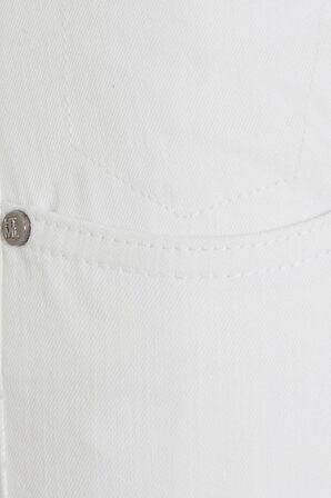 Beyaz Slim Fit Spor Pantolon | 34