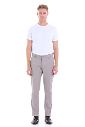 Vizon Regular Fit Yüksek Bel Basic Kanvas Pantolon | 46