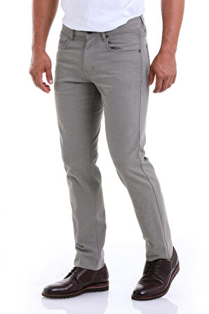Haki Regular Fit Yüksek Bel Düz Paça Basic Kanvas Pantolon | 30