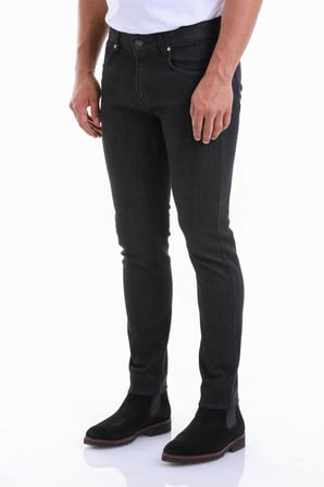 Erkek Siyah Slim Fit Düşük Bel Basic Kot Pantolon | 29