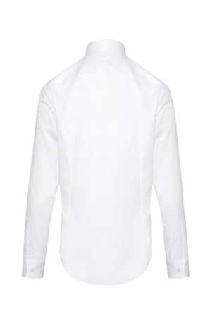 Beyaz Modern Fit %100 Pamuk Gömlek | 3XL