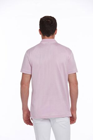 Lila Regular Fit %100 Pamuk Basic Polo Yaka Tişört | M