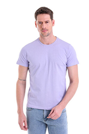 Düz Regular Fit 100% Pamuk Bisiklet Yaka Tişört