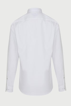 Beyaz Comfort Fit %100 Pamuk Gömlek | M
