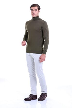 Çağla Balıkçı Yaka Regular Fit Triko Kazak | M