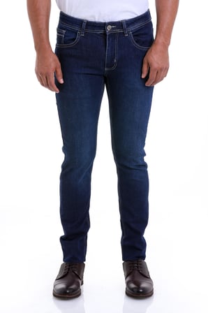 Slim Fit Düz Düşük Bel Kot Pantolon
