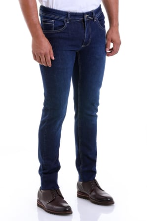 Slim Fit Düz Düşük Bel Kot Pantolon