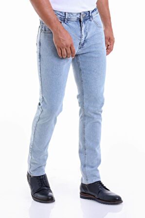 Erkek Antrasit Slim Fit Düşük Bel Basic Kot Pantolon | 38