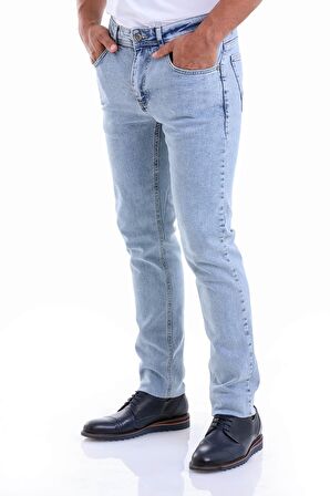 Erkek Antrasit Slim Fit Düşük Bel Basic Kot Pantolon | 38