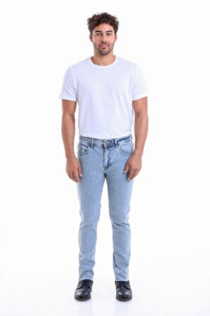 Erkek Antrasit Slim Fit Düşük Bel Basic Kot Pantolon | 38