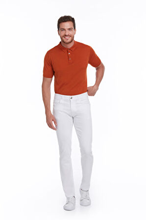 Regular Fit Düz Yüksek Bel Kot Pantolon