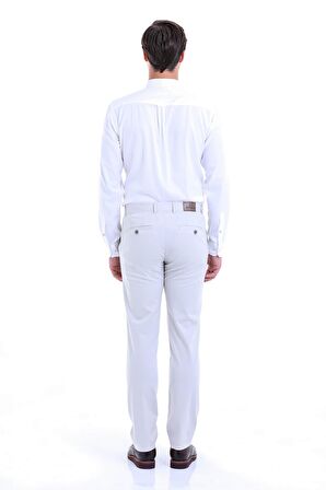 Taş Regular Fit Yüksek Bel Düz Paça Basic Kanvas Pantolon | 44