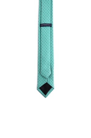 Yeşil 3 Desenli Micro Casual Kravat
