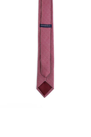 Bordo 7 Desenli Micro Casual Kravat