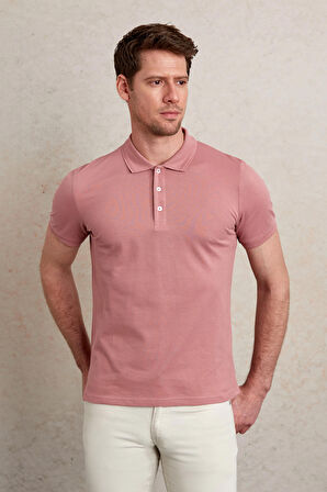 Düz comfort Fit 100% Pamuk Polo Yaka Tişört