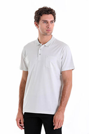 Kemik Regular Fit Düz 100% Pamuk Polo Yaka Tişört