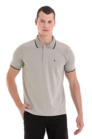 Yeşil Regular Fit Düz Polo Yaka 100% Pamuklu Tişört | M
